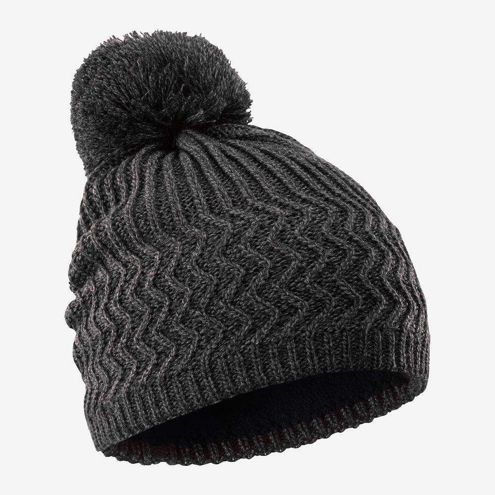 SALOMON KUBA Philippines - Men's Beanie - Black | 623498-ZCY